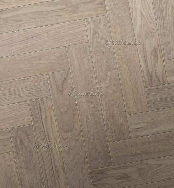 Инженерная доска Greenline АЛЬТ (английская ёлка) 827 Дуб Атом