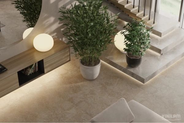 Кварцвиниловая плитка CERAMO VINILAM XXL STONE GLUE Аравийский Камень 81222