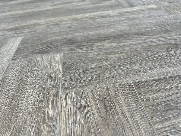 Кварцвиниловая плитка (Елочка) Alpine Floor Легкий паркет (Light Parquet) ECO 13-8 Венге Грей