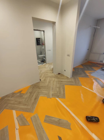 Кварцвиниловая плитка (Елочка) Alpine Floor Легкий паркет (Light Parquet) ECO 13-3 Дуб Ваниль Селект
