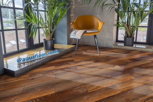 Кварцвиниловый ламинат Aquafloor Космос Паркет легкий (Space Parquet Light) AF4518PQL