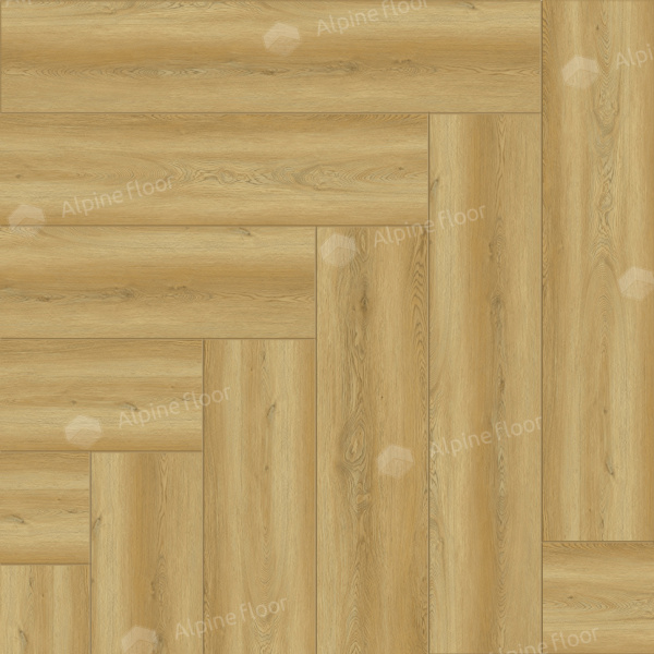 Кварцвиниловая плитка (Елочка) Alpine FloorЛегкий паркет (Light Parquet) Дуб Поллукс ЕСО 13-28