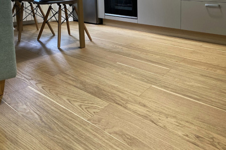 Шпонированная паркетная доска на НDF основе Auswood NATURAL Sun Oak